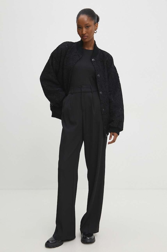 Answear Lab kurtka bomber f000728.IWK czarny WW24