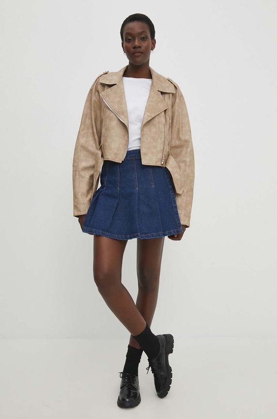 Answear Lab ramoneska L8464.HWK beżowy WW24