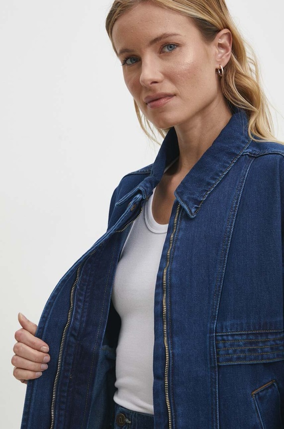Answear Lab geacă din denim din bumbac 130703.td albastru