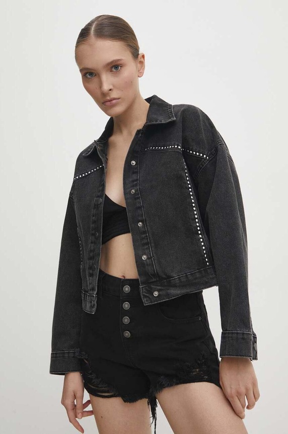 Джинсовая куртка Answear.LAB джинс чёрный 5760.td