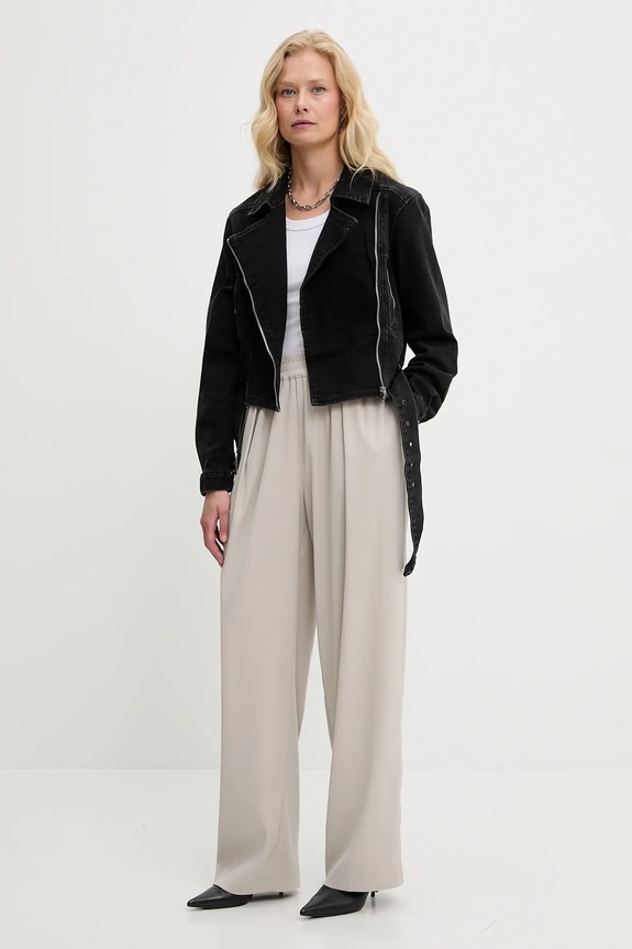 Answear.LAB giacca di jeans rd2508.FKK nero WW25