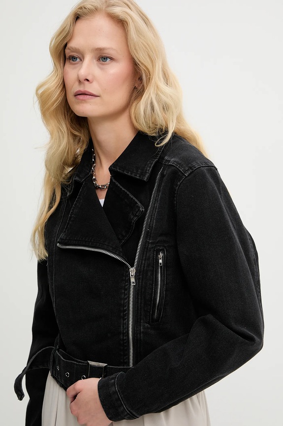 Answear.LAB giacca di jeans nero rd2508.FKK