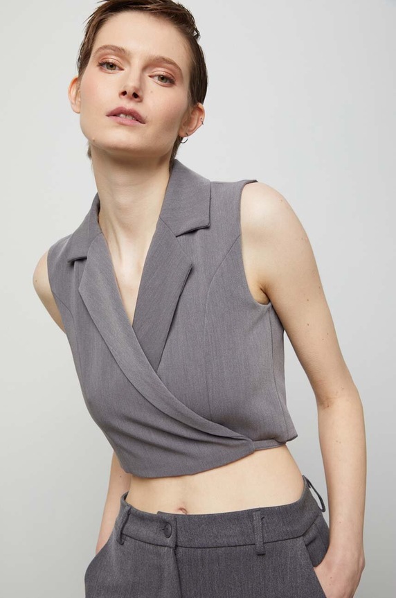Answear.LAB mellény 22039nv.FKK szürke WW24