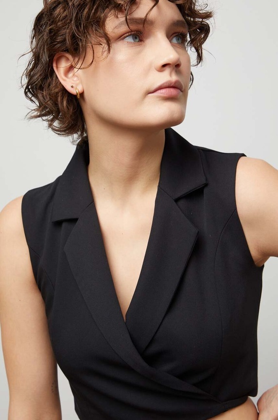 Answear.LAB mellény 22039nv.FKK fekete