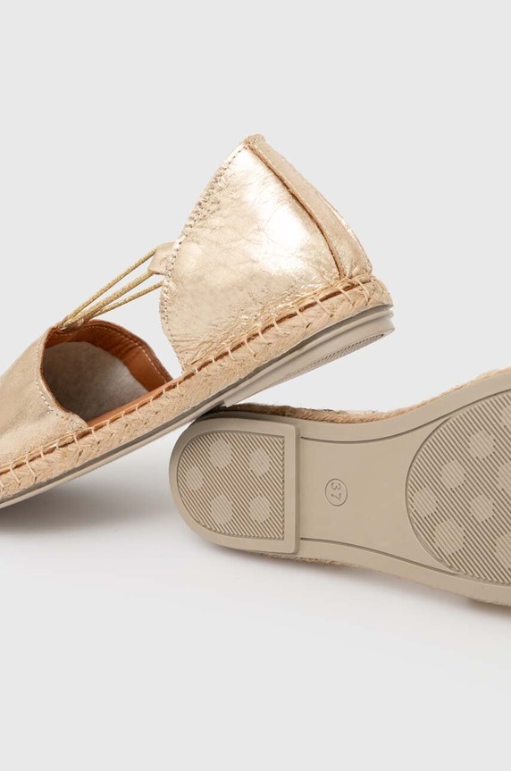 Obuwie Answear Lab espadryle skórzane 10153/Carla.HWK złoty