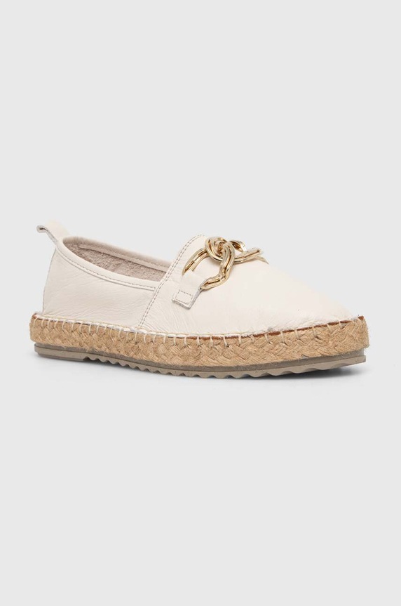 Answear.LAB espadryle skórzane 24509.HWK beżowy WW24