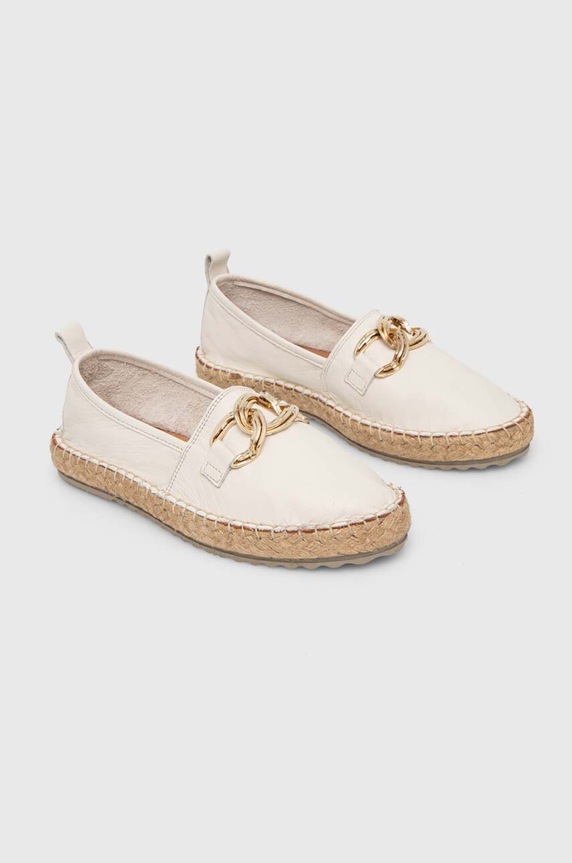 Obuwie Answear.LAB espadryle skórzane 24509.HWK beżowy