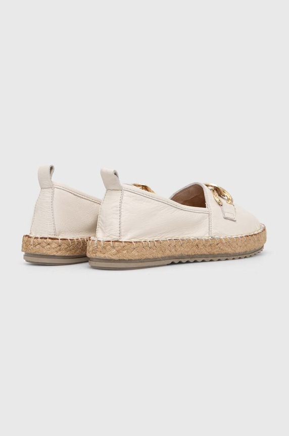 Answear.LAB espadryle skórzane beżowy 24509.HWK