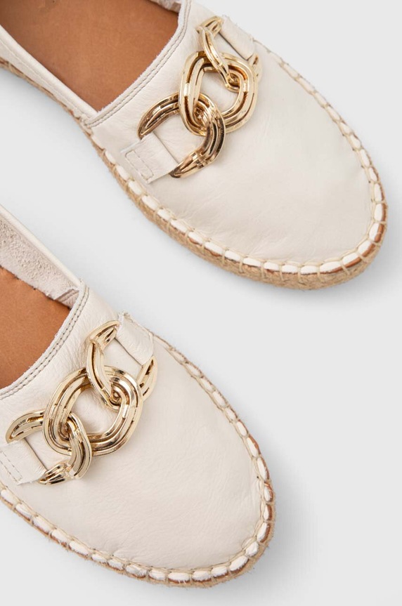 Answear.LAB espadryle skórzane 24509.HWK beżowy