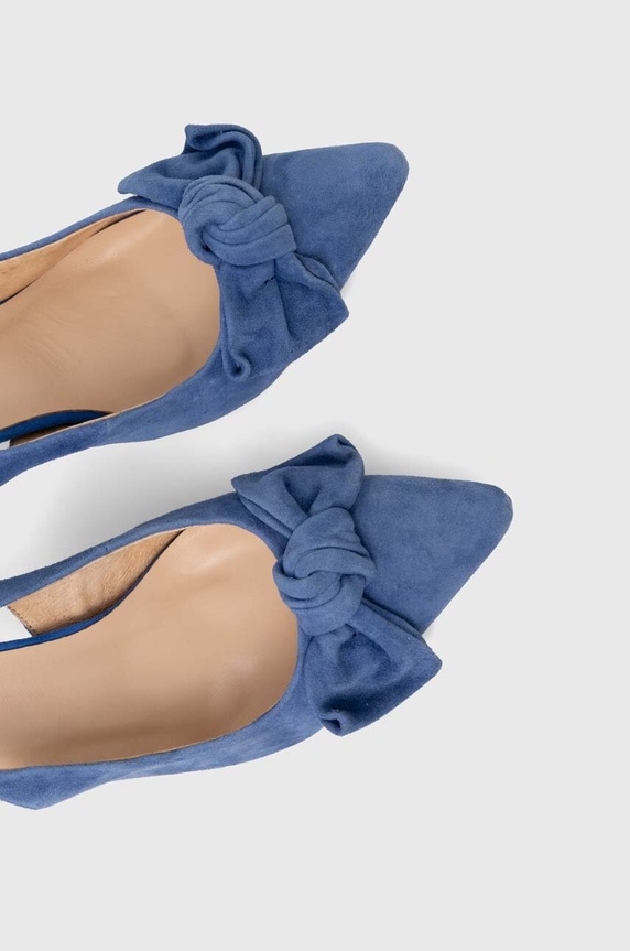 Answear.LAB szpilki zamszowe niebieski SS19006.HWK