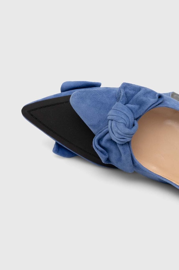 Answear.LAB szpilki zamszowe SS19006.HWK niebieski