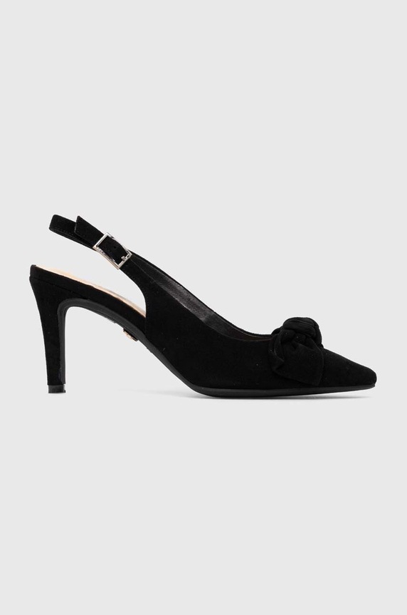 Answear.LAB szpilki zamszowe szpilka czarny SS19006.HWK