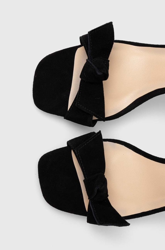 Answear Lab sandały zamszowe czarny SS19020.HWK