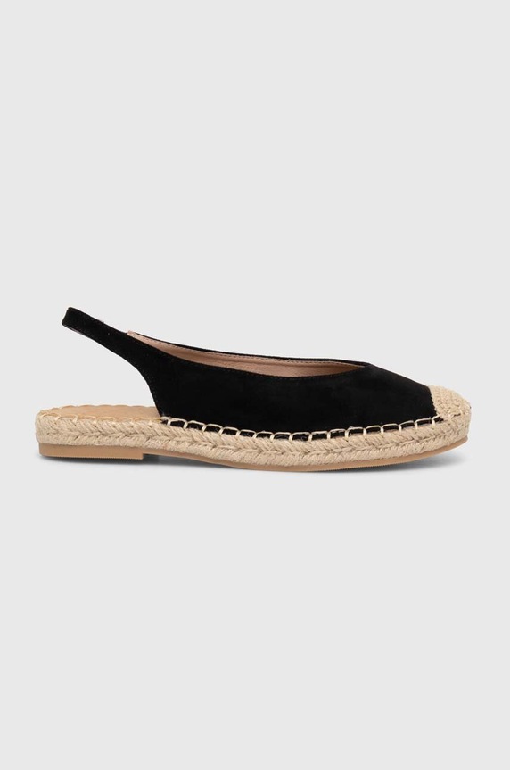 Answear Lab espadryle imitacja zamszu czarny 3141.HWK