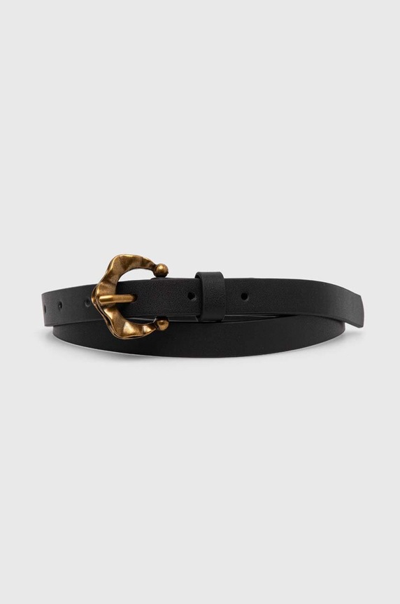 Answear Lab curea de piele negru 4296..cdb