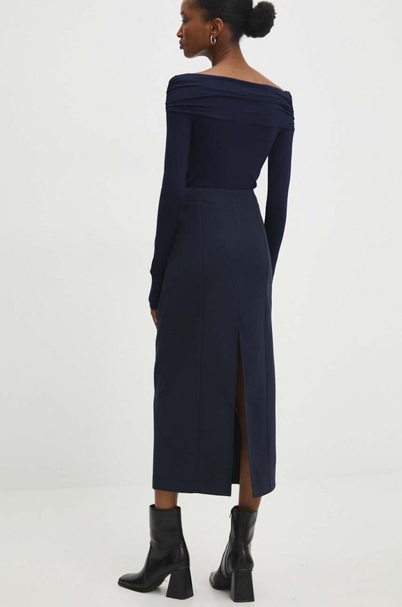 Odzież Answear.LAB spódnica 4431.TWK granatowy