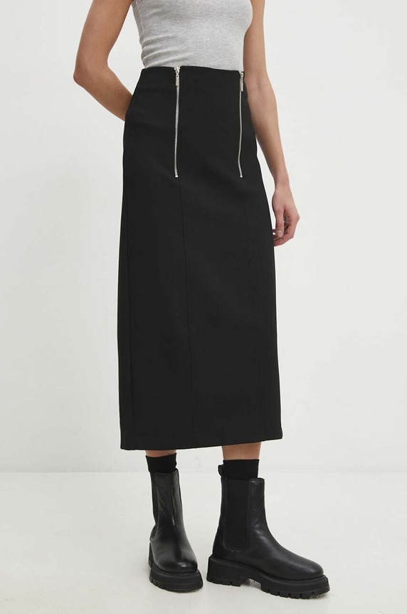 Suknja Answear.LAB 4431.TWK crna WW24