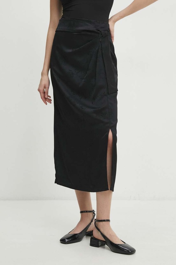 Answear.LAB spódnica casual czarny 37052yj.FKK