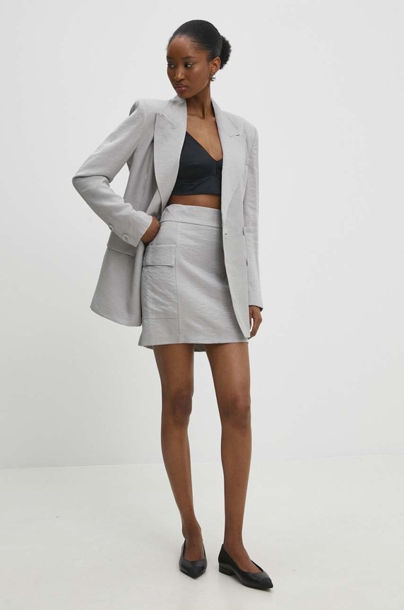 Answear.LAB szoknya 40808.tjs ezüst WW24