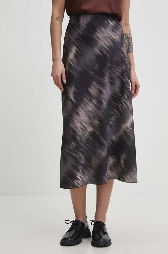 Φούστα Answear.LAB εμπριμέ μαύρο d18008.3.fh