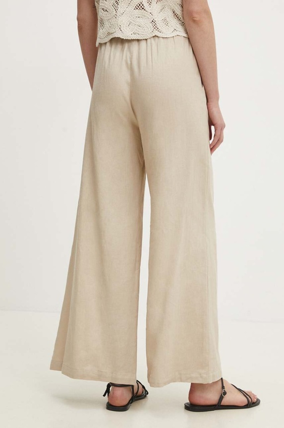 Odzież Answear.LAB spodnie z lnem Bm7992.ijs beżowy