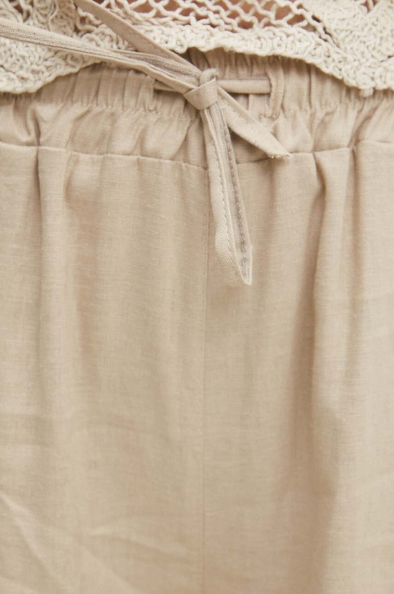 Answear.LAB spodnie z lnem beżowy Bm7992.ijs