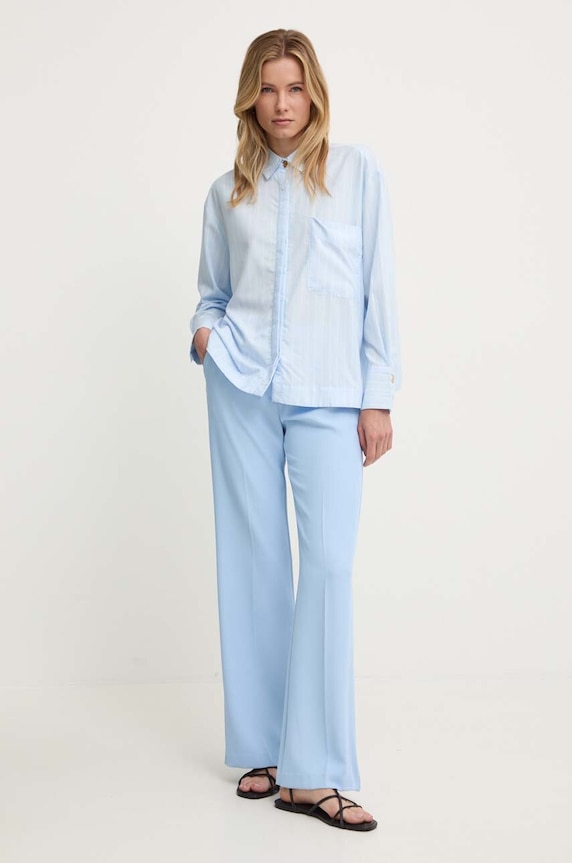 Nohavice Answear.LAB hu6102.luxury.fh modrá WW24