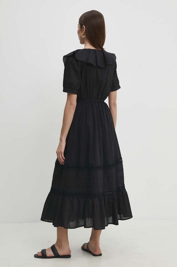 Ruházat Answear.LAB pamut ruha 1507.ijs fekete