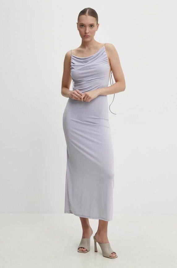 Answear.LAB sukienka z elastanem fioletowy 6536.ijs