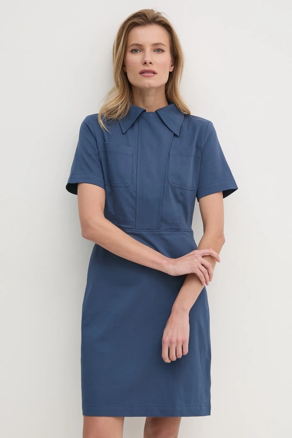 Answear Lab rochie fixat albastru pk2680.ijs