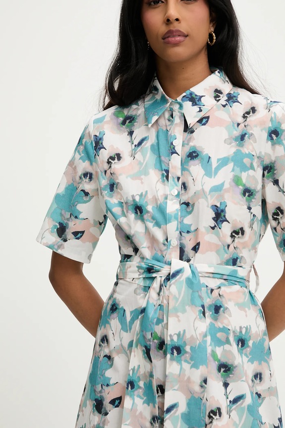 Βαμβακερό φόρεμα Answear.LAB pk2723.ijs τιρκουάζ