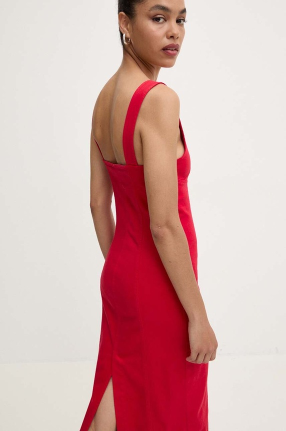 Answear Lab rochie din denim 2597.ijs rosu