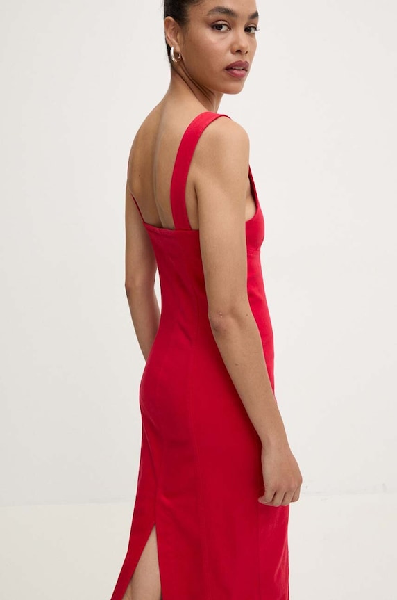 Answear Lab rochie din denim 2597.ijs rosu