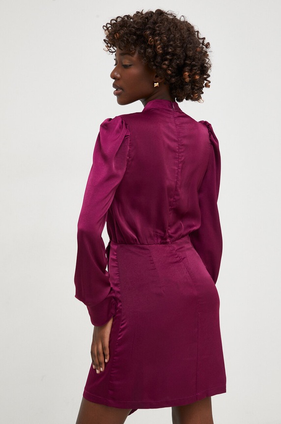 Odzież Answear.LAB sukienka 2971.1d.fh bordowy