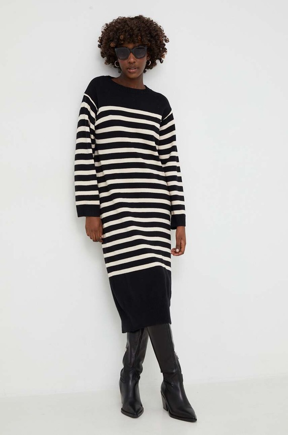 Answear Lab sukienka casual czarny zs5215.iw