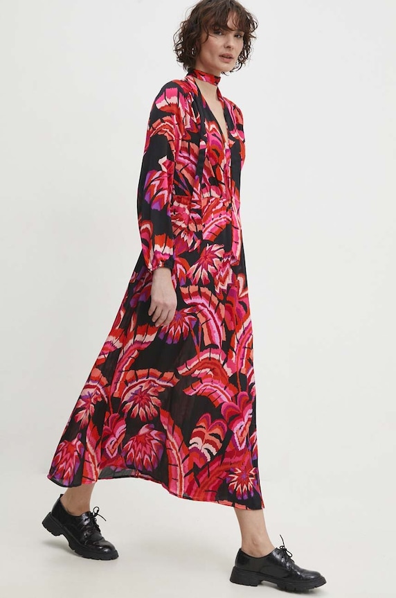 Answear Lab rochie midi negru br5075.fdb