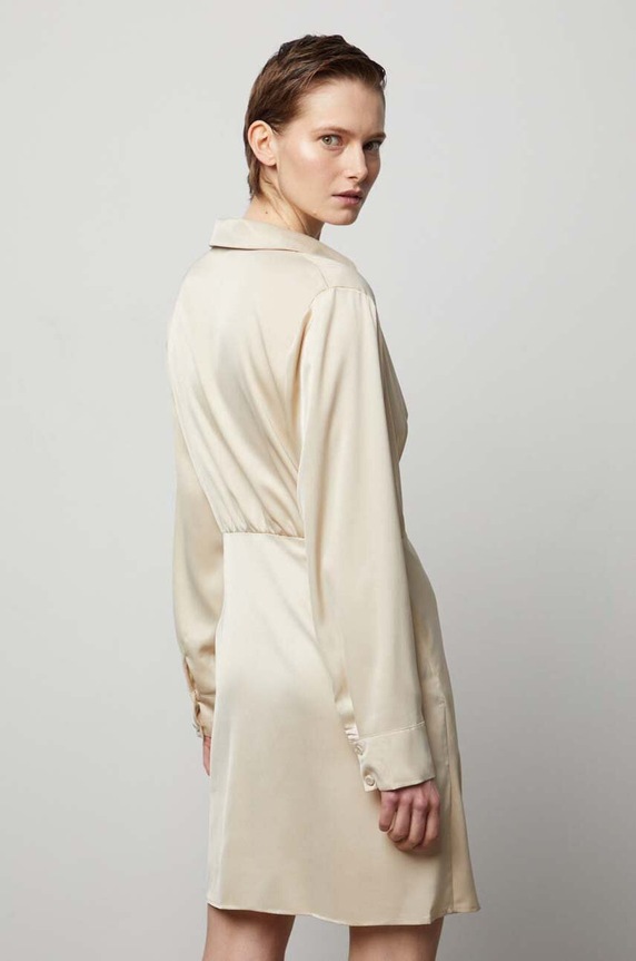 Odzież Answear Lab sukienka 4758.iw beżowy