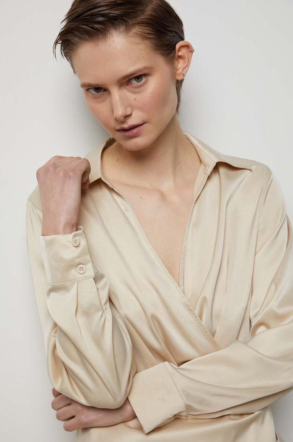 Answear Lab sukienka beżowy 4758.iw