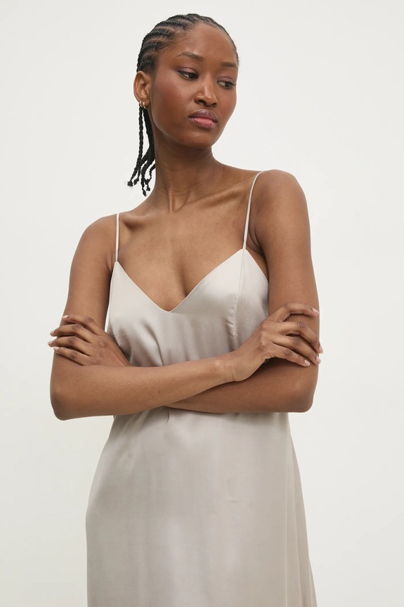 Answear.LAB sukienka beżowy 730.ijs.