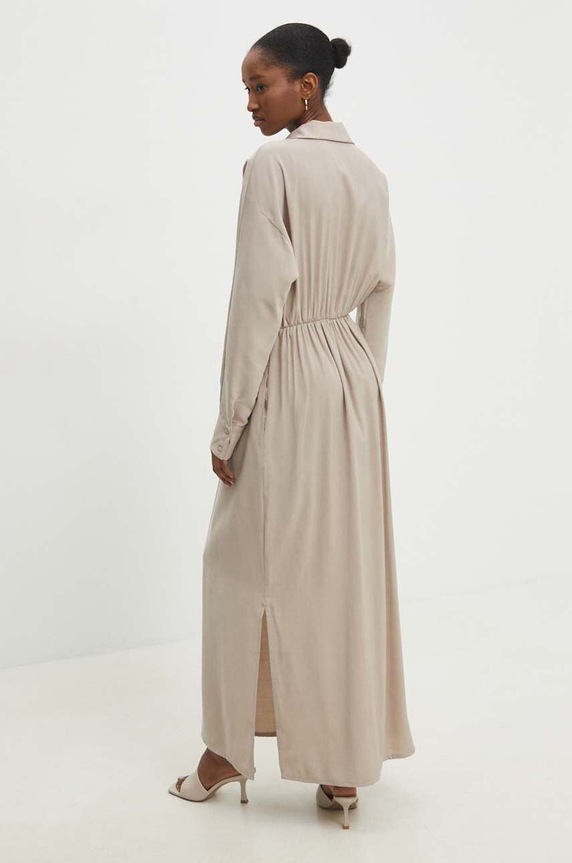 Odzież Answear.LAB sukienka 775.ijs beżowy