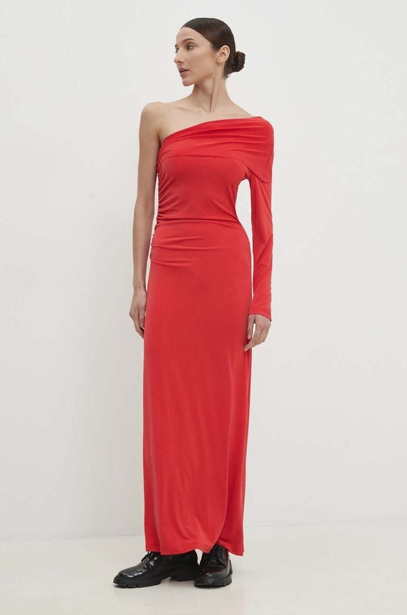 Answear Lab rochie maxi rosu W24S.LF.111221.TJS