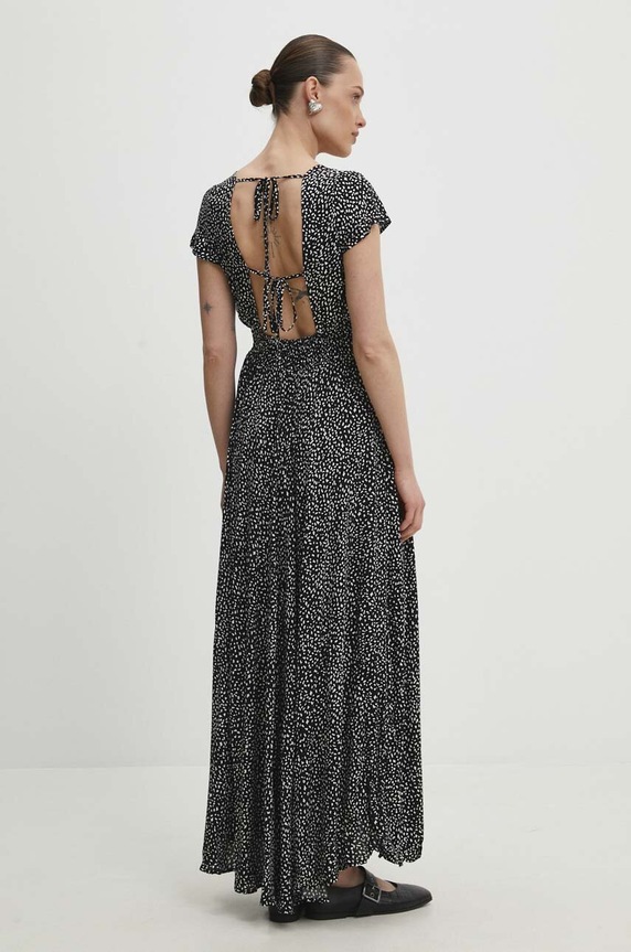 Φόρεμα Answear.LAB εμπριμέ μαύρο 63199.2FKK