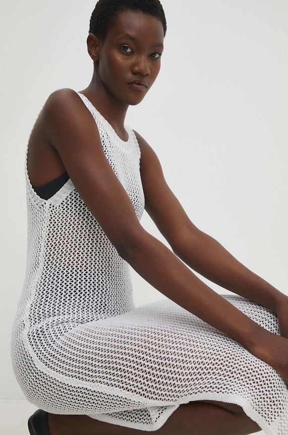 Answear.LAB sukienka biały P220222.HWK