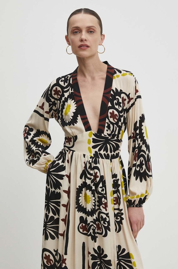 Answear Lab sukienka 6548.td beżowy WW24