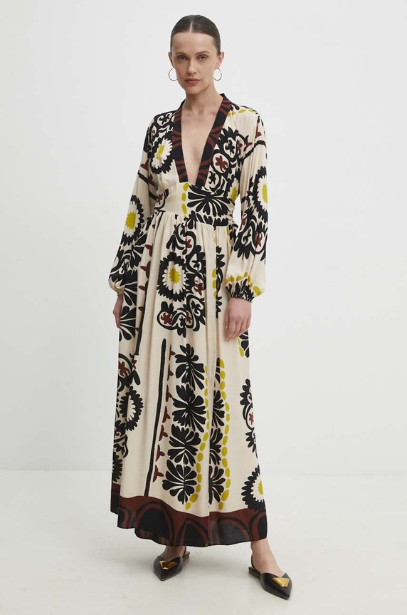 Answear Lab sukienka beżowy 6548.td