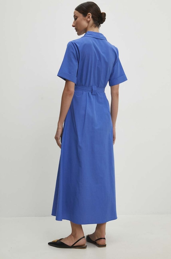 Ρούχα Βαμβακερό φόρεμα Answear.LAB 6948.td μπλε