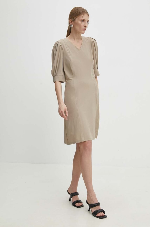 Answear.LAB sukienka pl2014.IKK brązowy WW24