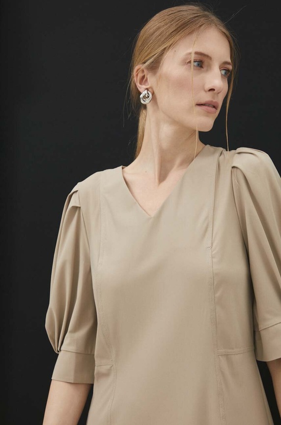 Answear.LAB sukienka brązowy pl2014.IKK