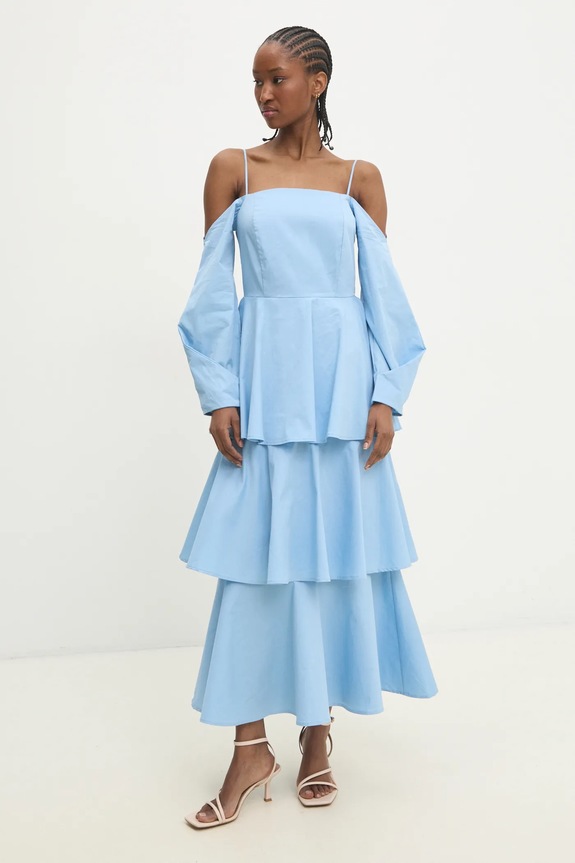 Answear.LAB sukienka z elastanem niebieski d790265330.ijs