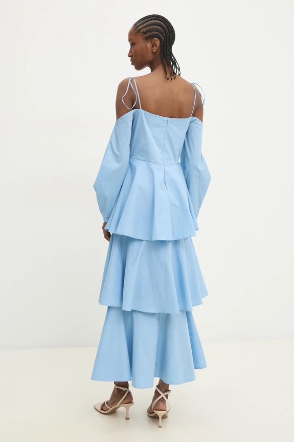 Odzież Answear.LAB sukienka d790265330.ijs niebieski